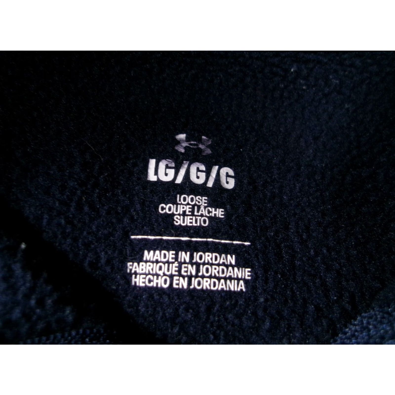 Under Armour VINTAGE Under Armour Pullover Mens L Navy Loose Quarter Zip Fleece Top Performance Size US L / EU 52-54 / 3 - 7 Thumbnail