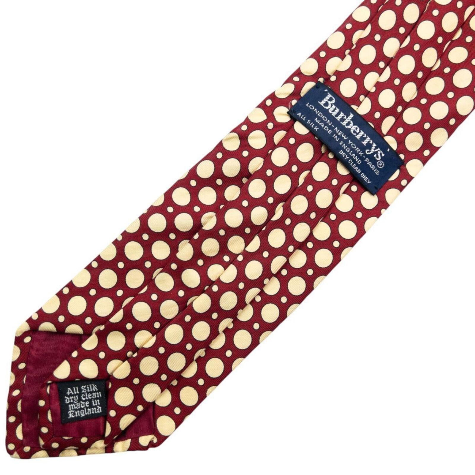 Burberry Vintage 90s Burberry Polka Dot Silk Tie Size ONE SIZE - 6 Thumbnail