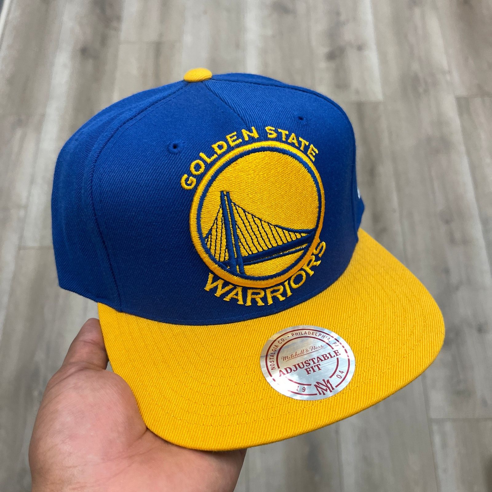 Mitchell & Ness Mitchell & Ness Golden State Warriors XL Logo Snapback Hat Size ONE SIZE - 1 Thumbnail