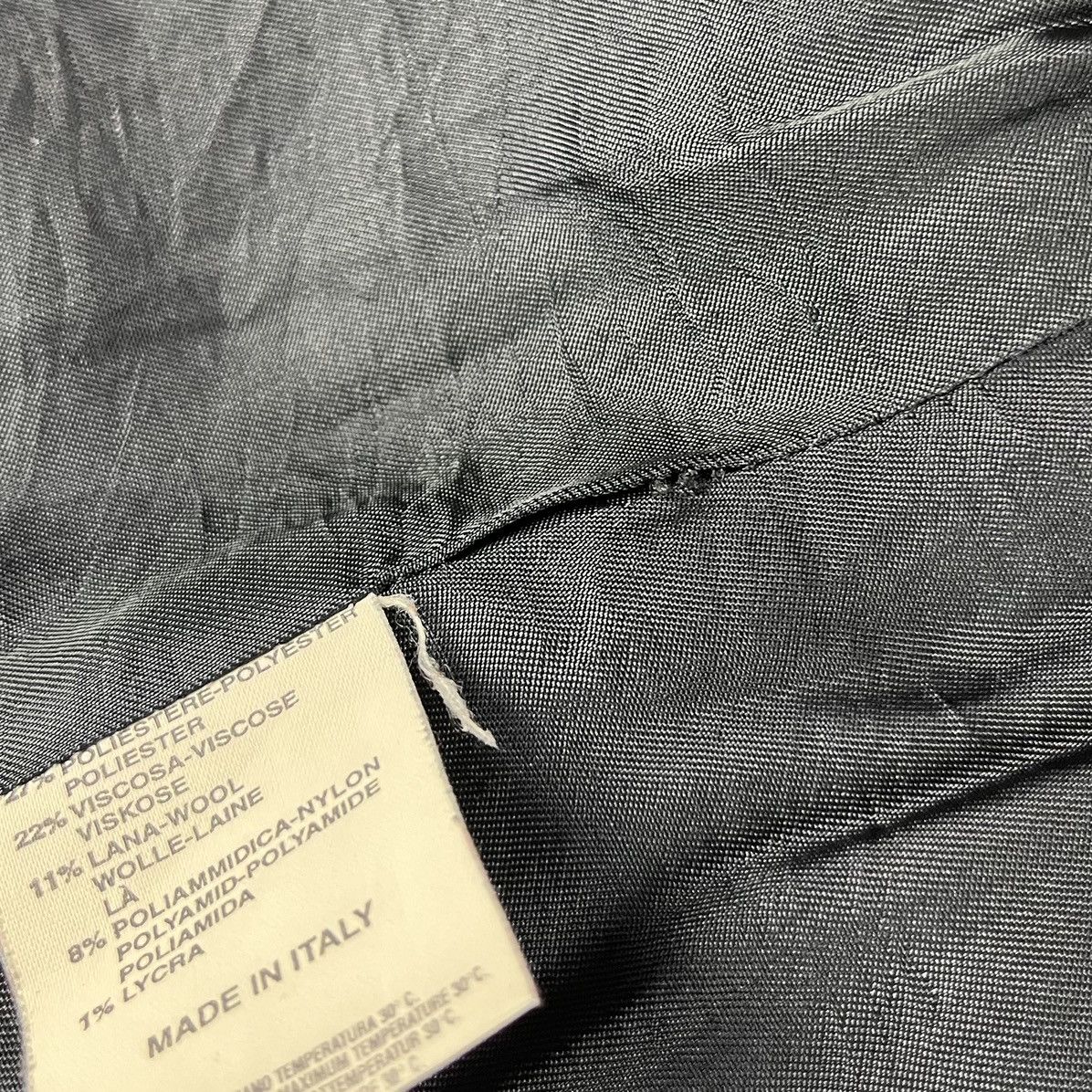 Versace Jeans Couture × Vintage Versace Jeans Couture Wool Coat 90s Women’s Made in Italy Size M / US 6-8 / IT 42-44 - 11 Thumbnail