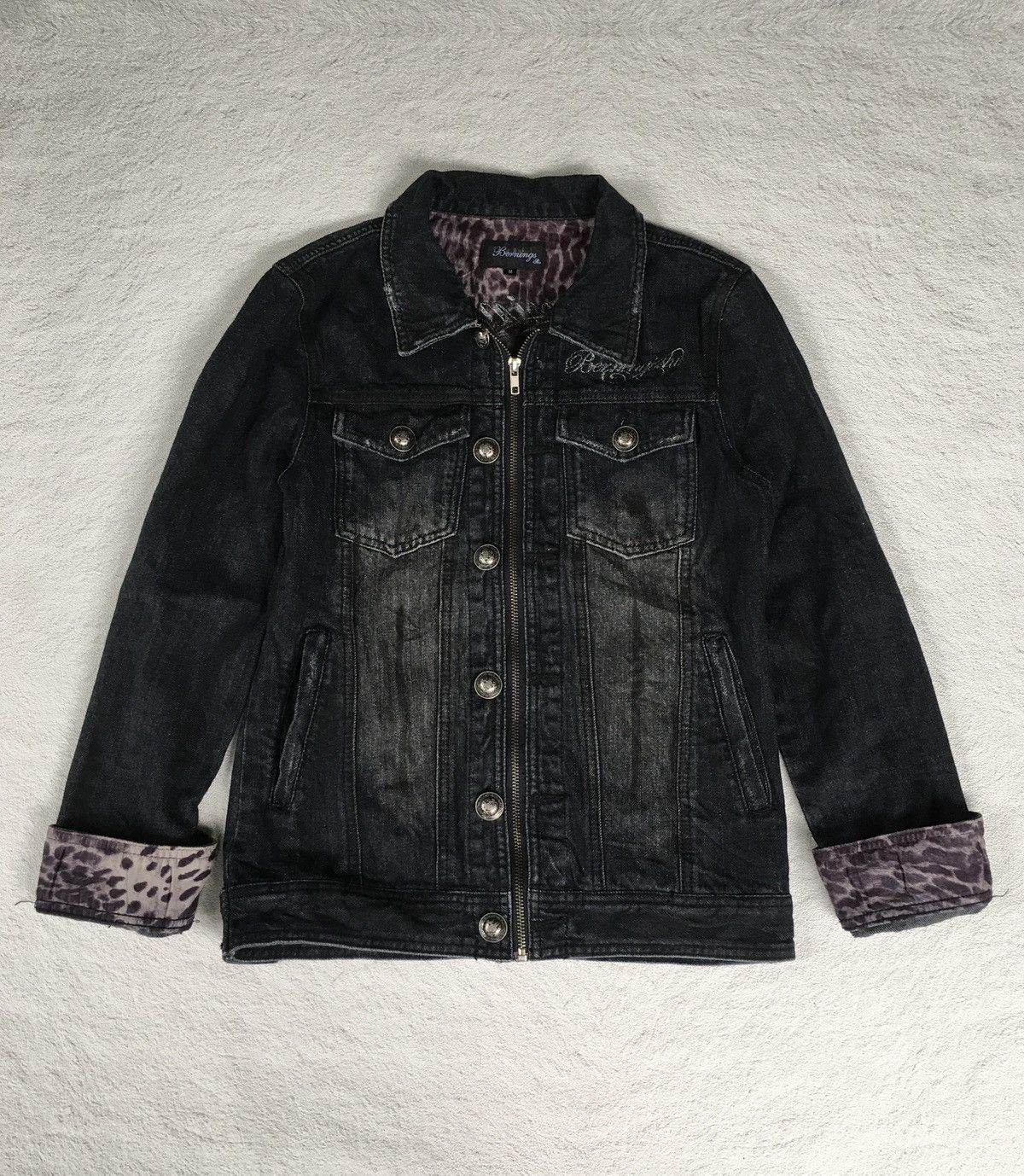 14th Addiction Bernings sho Embroidered Denim Jacket Size US M / EU 48-50 / 2 - 2 Thumbnail