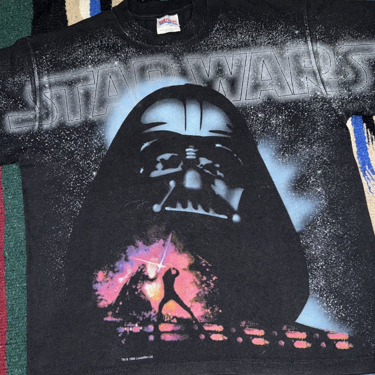 Star Wars Vtg 90s DARTH VADER STAR WARS Movie Tee Size US S / EU 44-46 / 1 - 1 Thumbnail