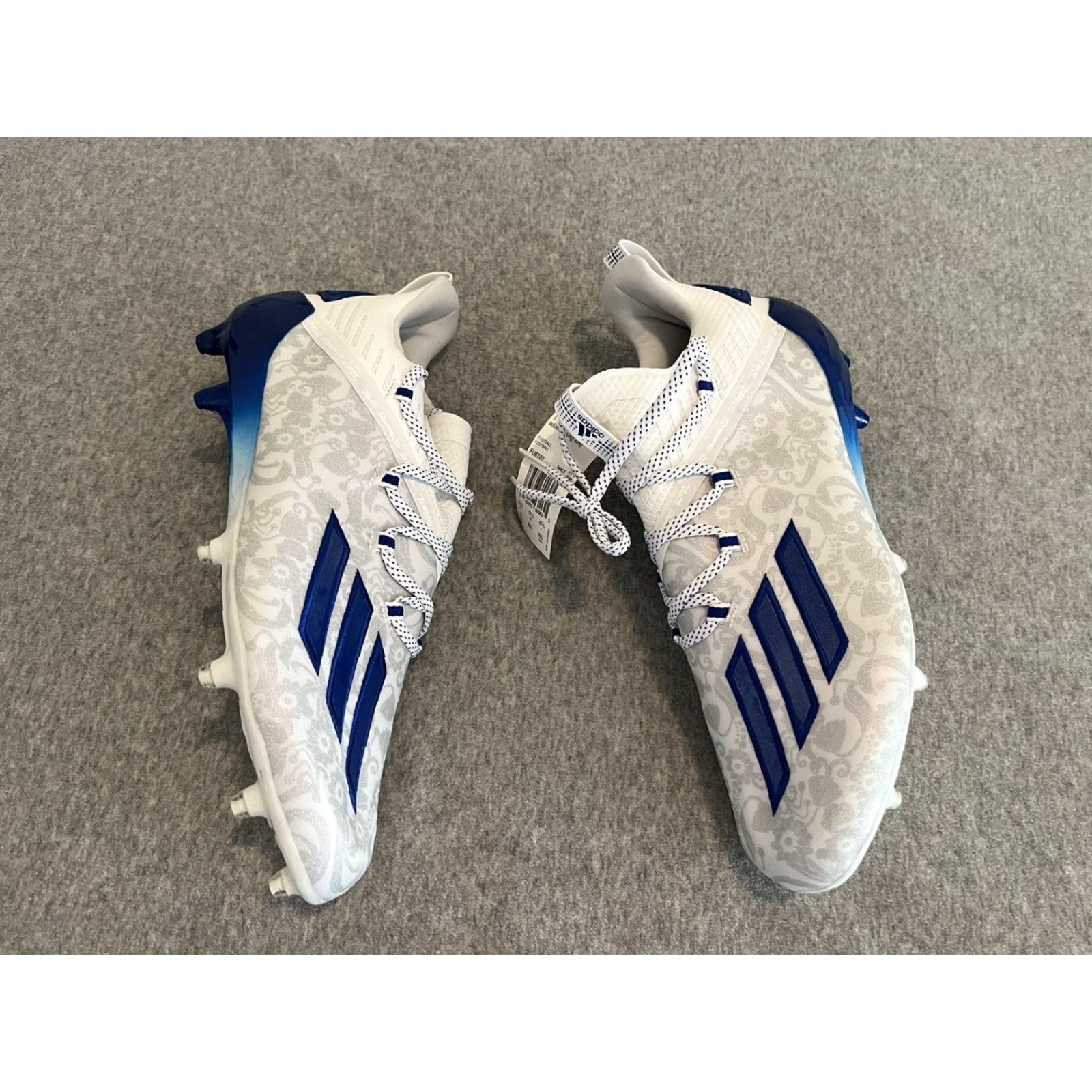 Adidas Adidas Adizero Cleat Football FU6707 Floral White Blue Size 12 Mens US 12 Multicolor Pattern Floral Size US 12 / EU 45 - 5 Thumbnail