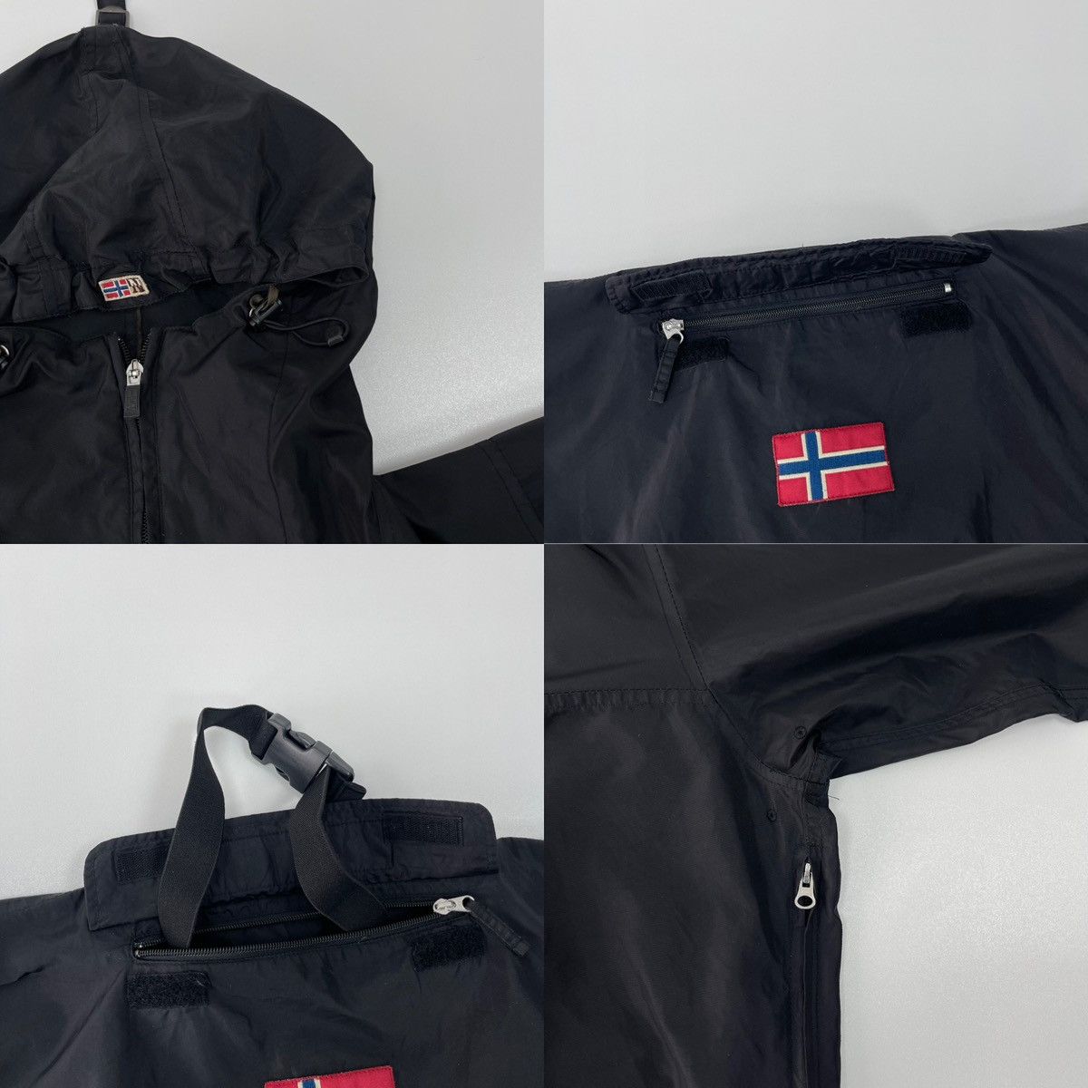 Napapijri Napapijri Rainforest Nylon Anorak Jacket Vintage Black Size US M / EU 48-50 / 2 - 7 Thumbnail