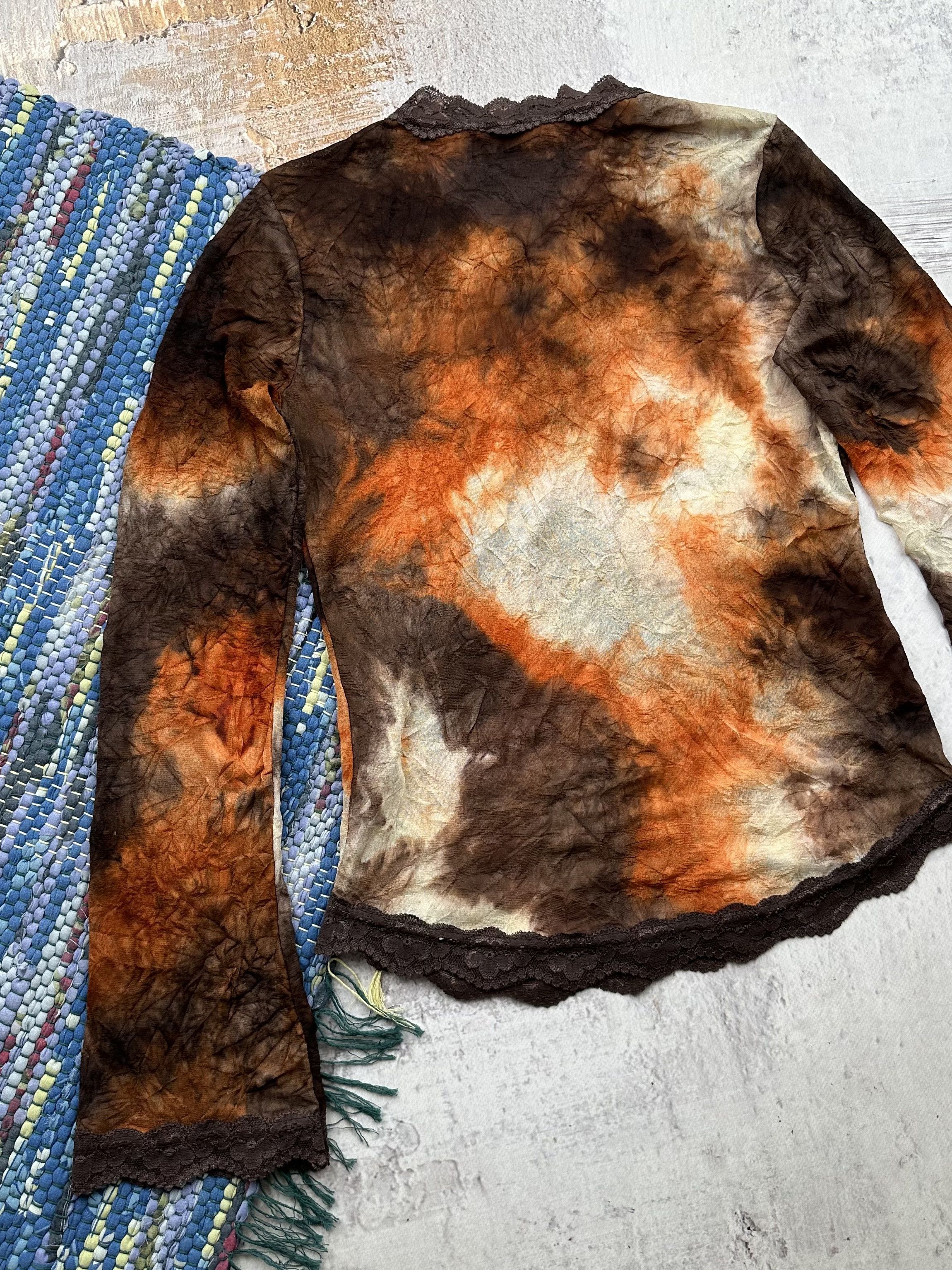 Japanese Brand Vintage Cropped Blouse A454(564) Size M / US 6-8 / IT 42-44 - 5 Thumbnail