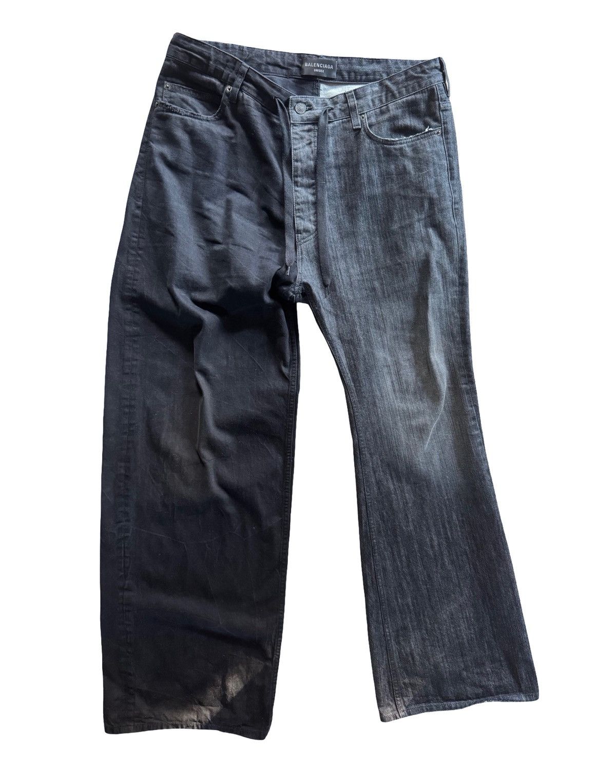 Balenciaga Balenciaga SS22 Raver Denim Baggy Pant Black | Grailed