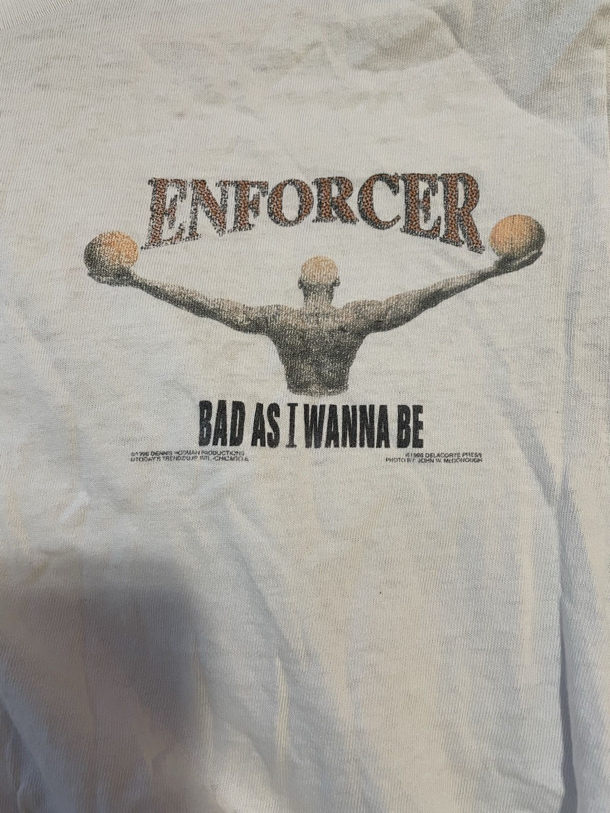 Vintage Dennis Rodman Bad As I Wanna Be Enforcer Tee Size M Size US M / EU 48-50 / 2 - 3 Thumbnail