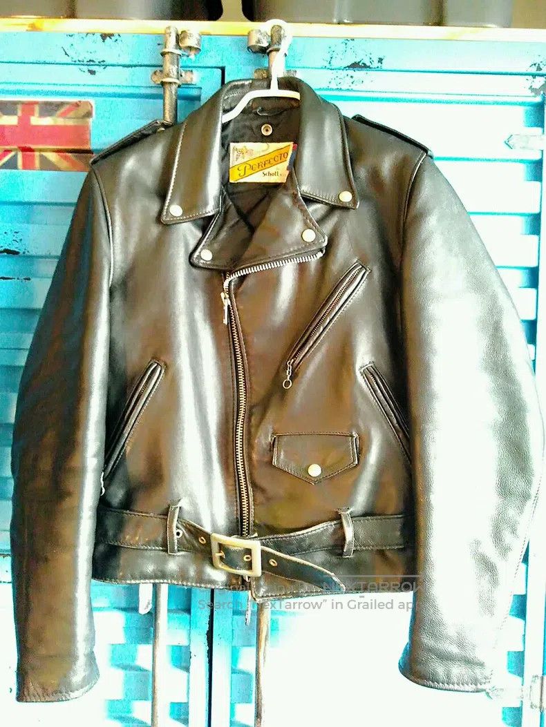 Schott Schott Heavy cowhide motorcycle leather jacket Size US XS / EU 42 / 0 - 4 Thumbnail