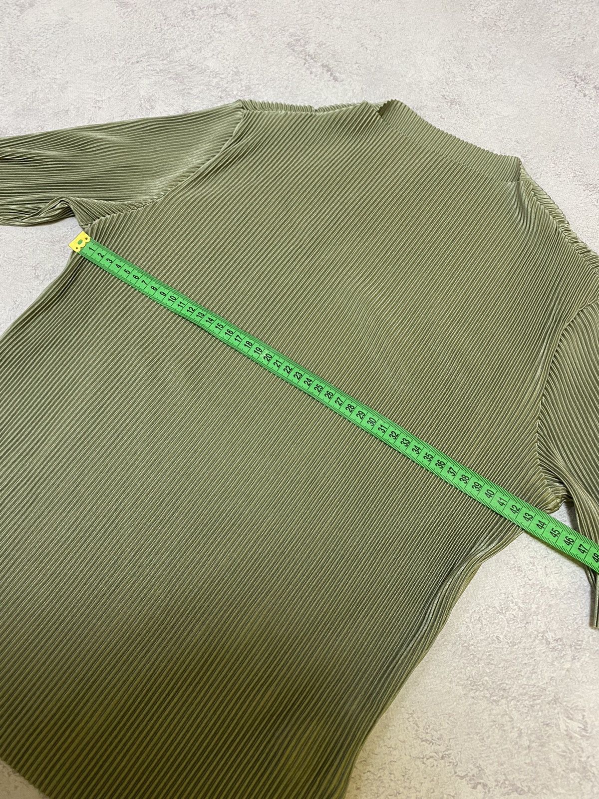 Japanese Brand Pleated Top Issey Miyake Style Womens Mint Size M Size M / US 6-8 / IT 42-44 - 8 Thumbnail
