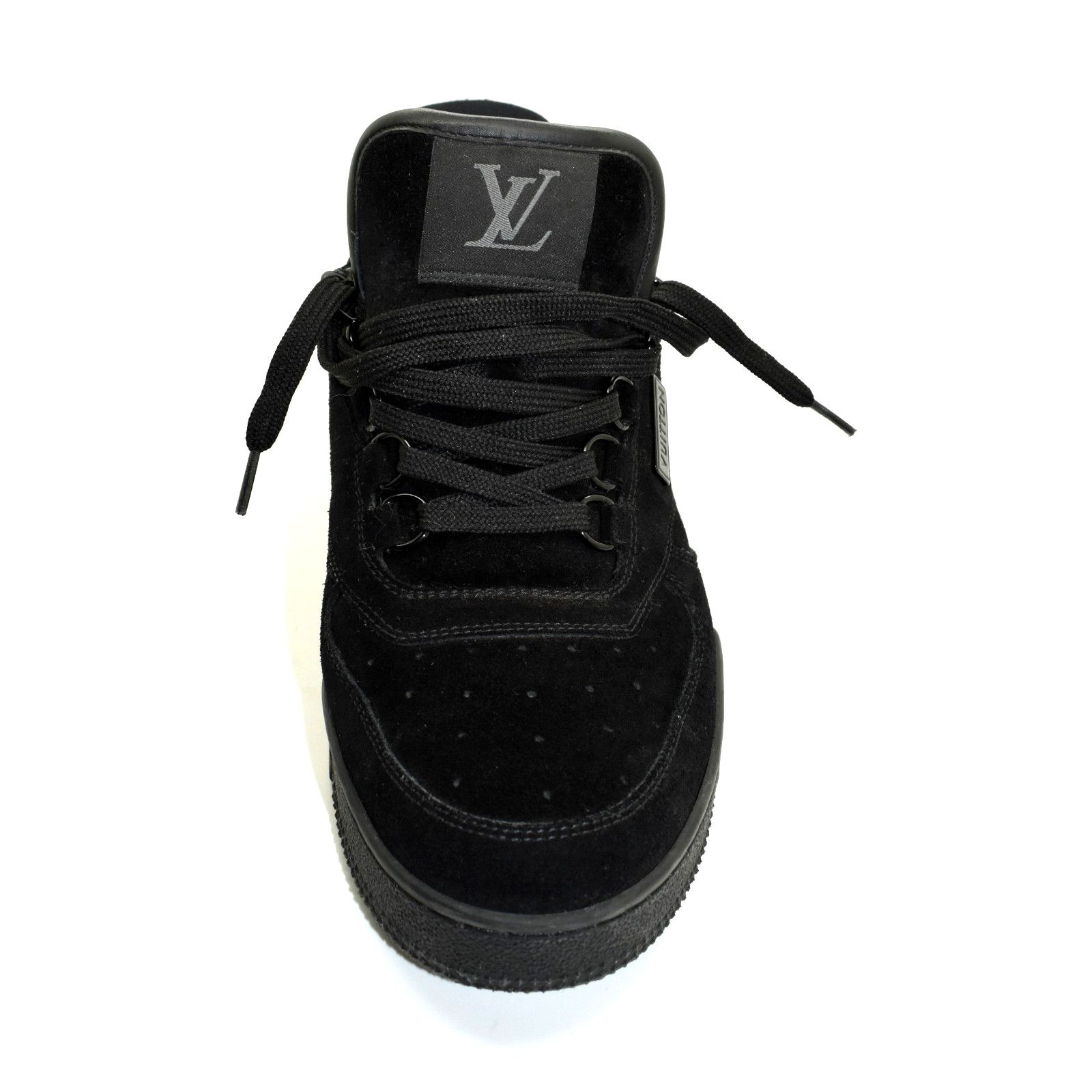 Louis Vuitton LOUIS VUITTON Black Suede & Leather Sneakers Size 6.5 Size US 7.5 / EU 40-41 - 5 Thumbnail