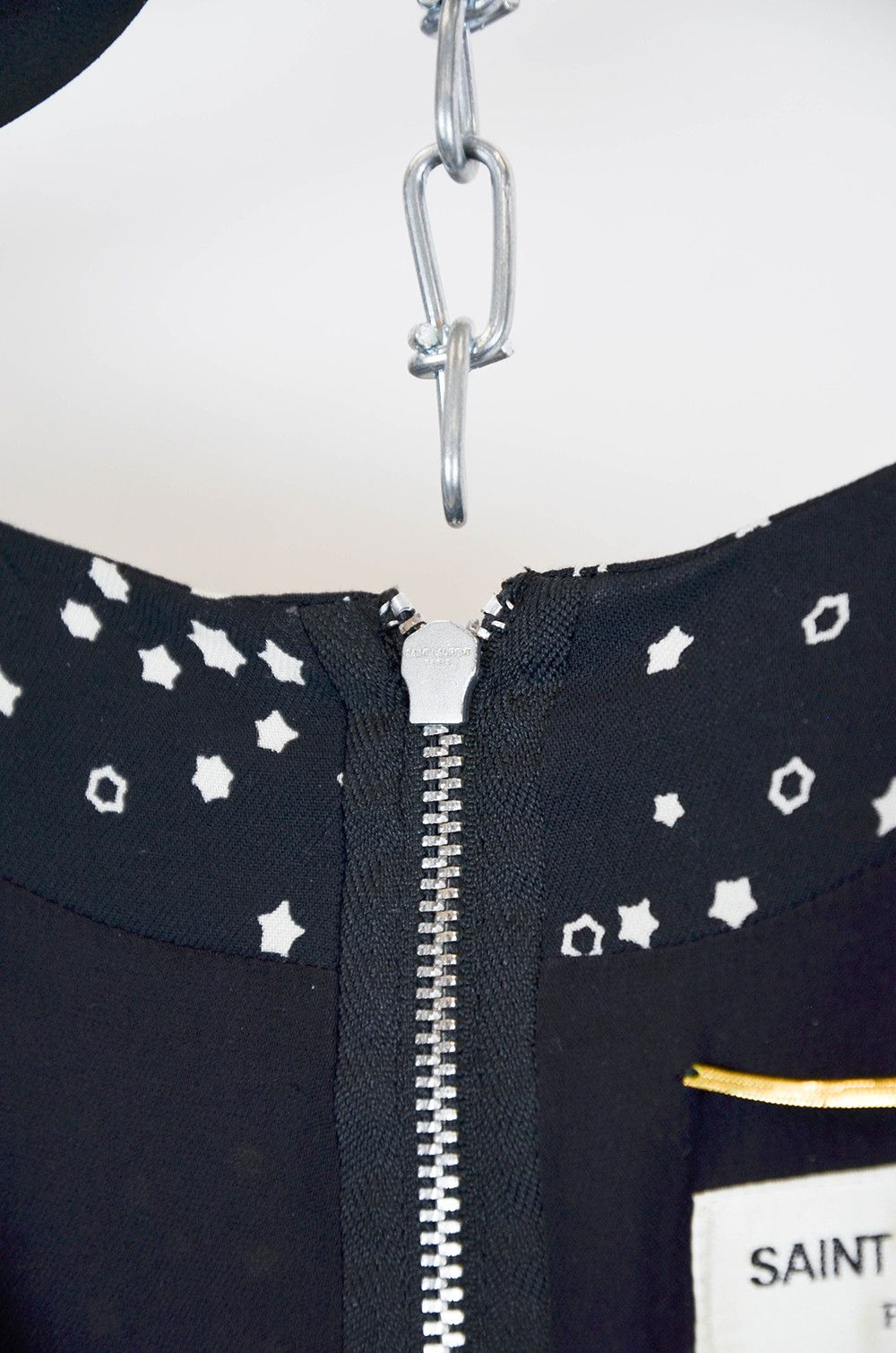 Saint Laurent Paris Saint Laurent Paris Sleeveless Star Print Black Dress - M Size M / US 6-8 / IT 42-44 - 5 Thumbnail