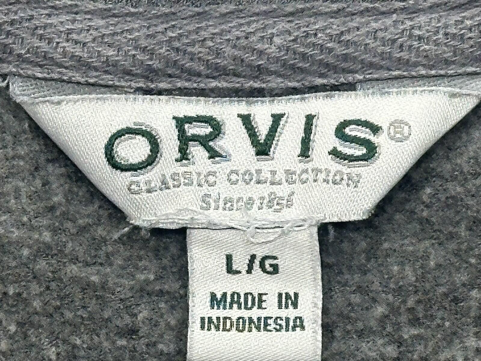 Orvis Orvis Long Sleeve Fleece Pullover Sweatshirt Gray Mens L Size US L / EU 52-54 / 3 - 5 Thumbnail