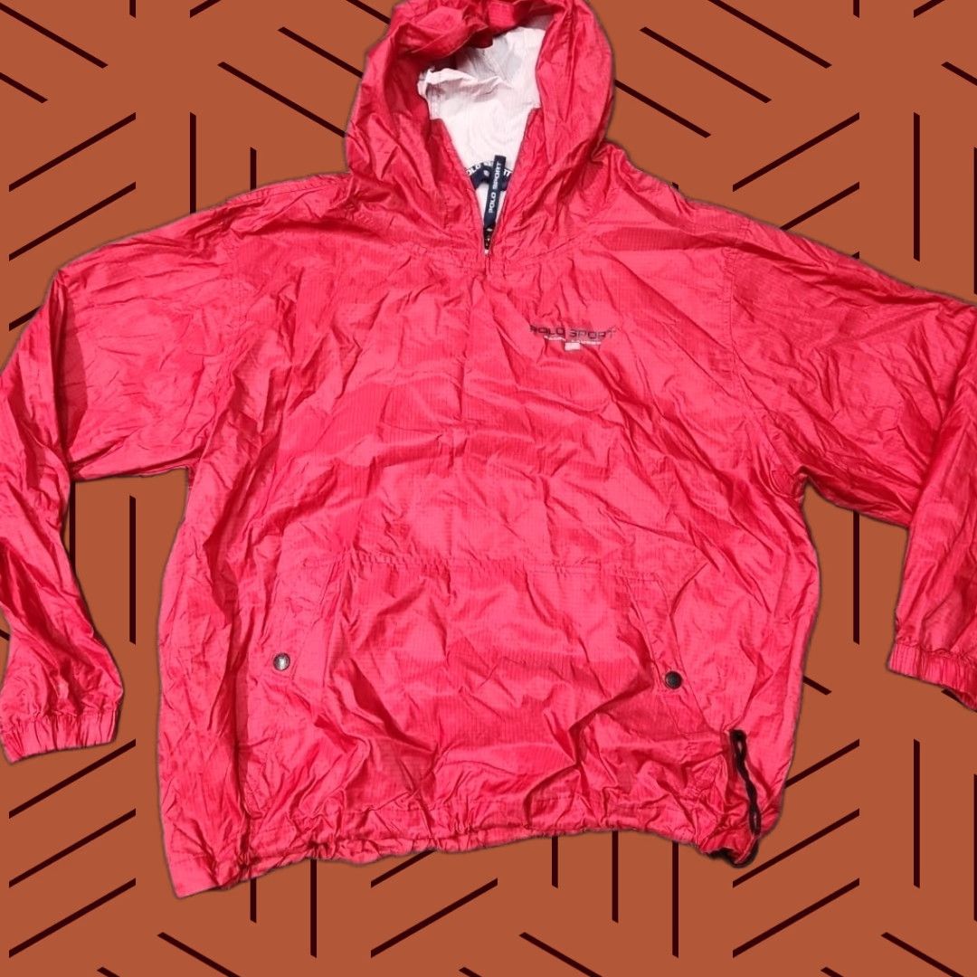 Polo Ralph Lauren VINTAGE Polo Sport Ralph Lauren Jacket Men Small Red Windbreaker Size US S / EU 44-46 / 1 - 1 Thumbnail