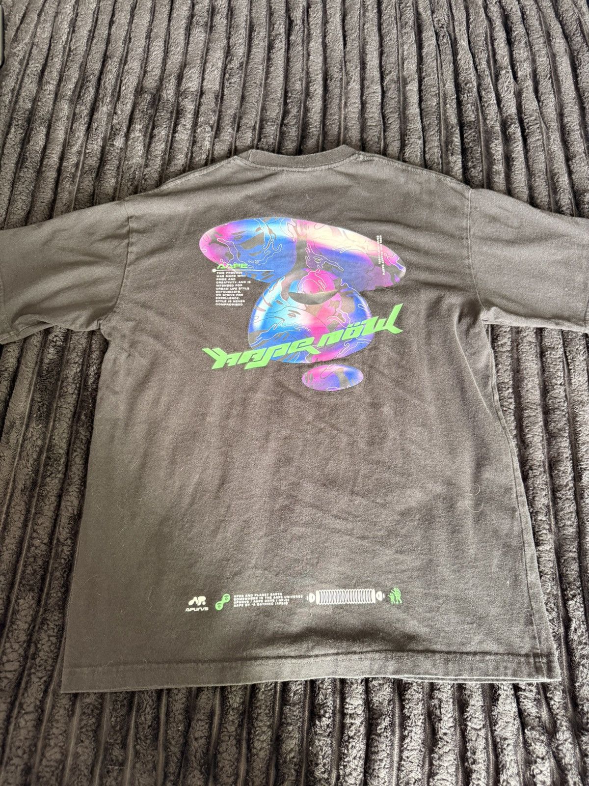 Aape Black Bape Tee Size US M / EU 48-50 / 2 - 2 Thumbnail