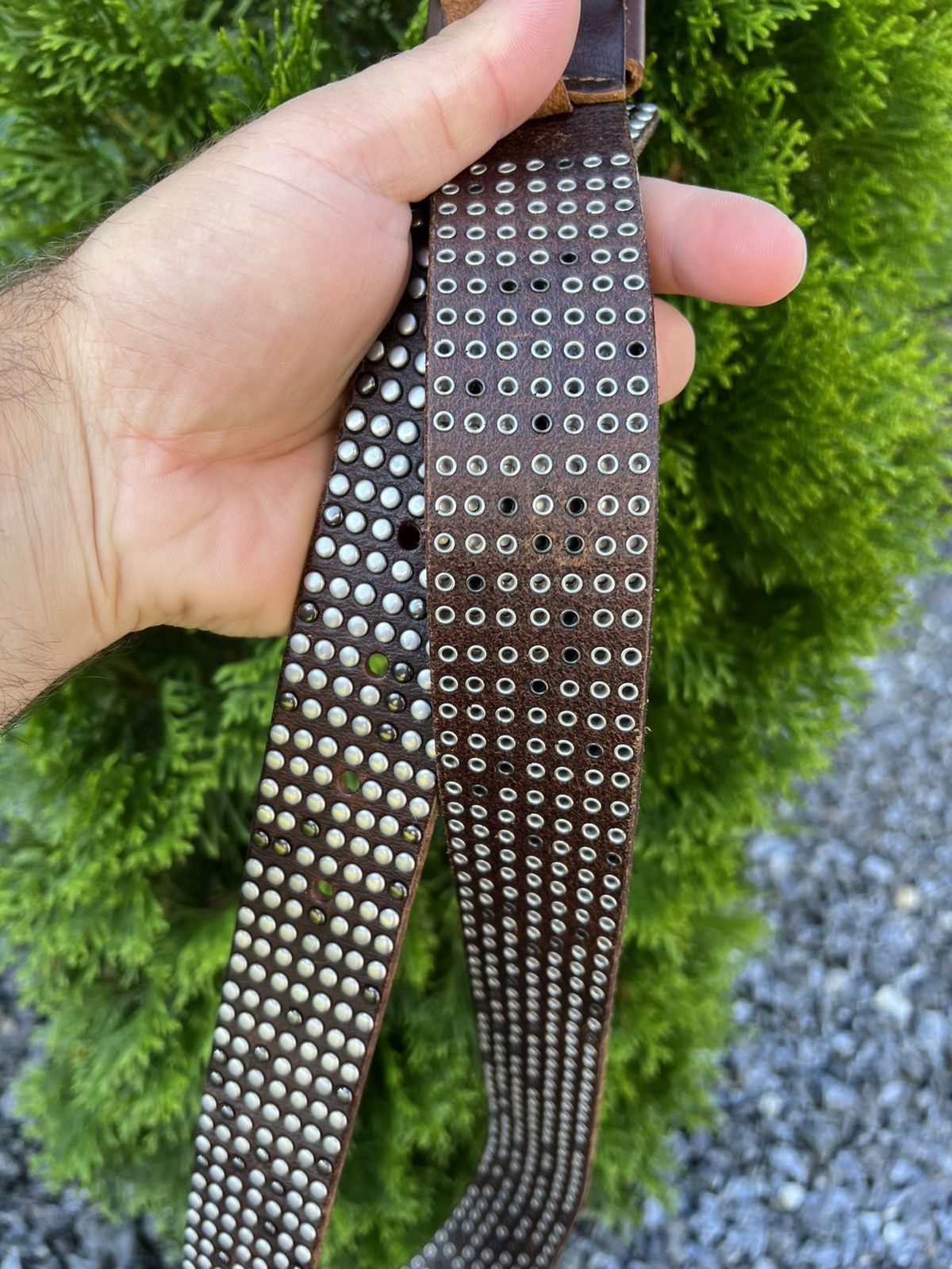 Hysteric Glamour Vintage y2k Rhinestones Punk leather belt Liebeskind Berlin Size ONE SIZE - 4 Thumbnail