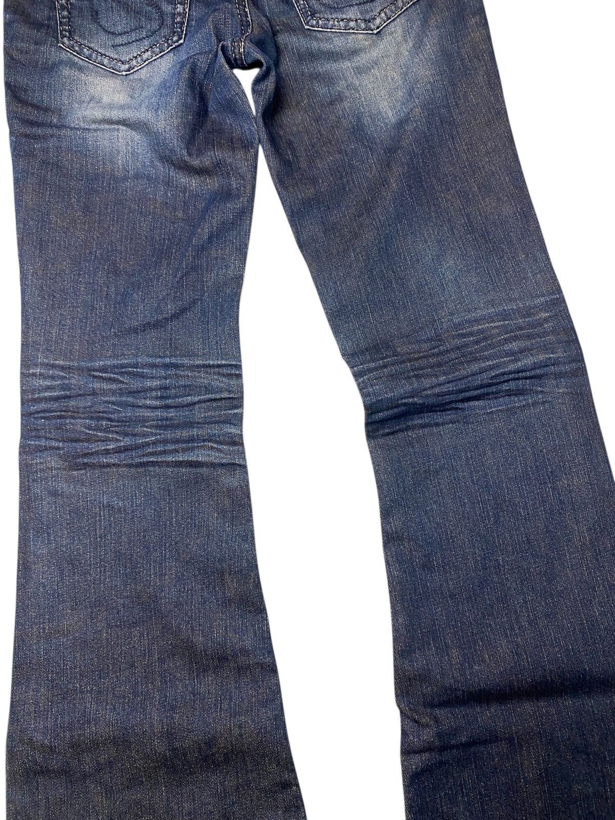 If Six Was Nine 2000's Veromoda Seawash Punk Studded Bootcut Jeans Size US 26 / EU 42 - 11 Thumbnail