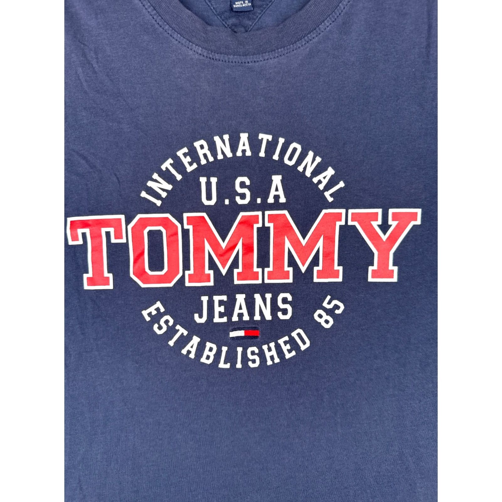 Tommy Hilfiger Tommy Hilfiger Jeans Shirt Adult Medium Blue Short Sleeve Crew Neck Cotton Logo Size US M / EU 48-50 / 2 - 6 Thumbnail