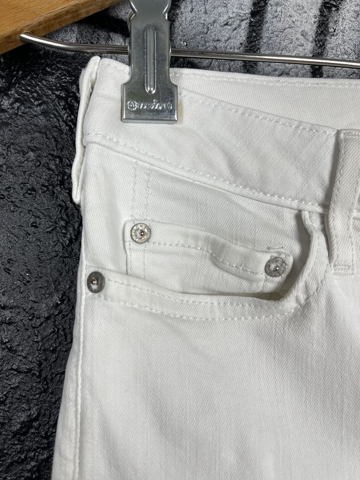 Acne Studios Acne Studios Skinny 5 Optic White Denim Jeans WMNS Size 26 Size 26" / US 2 / IT 38 - 7 Thumbnail