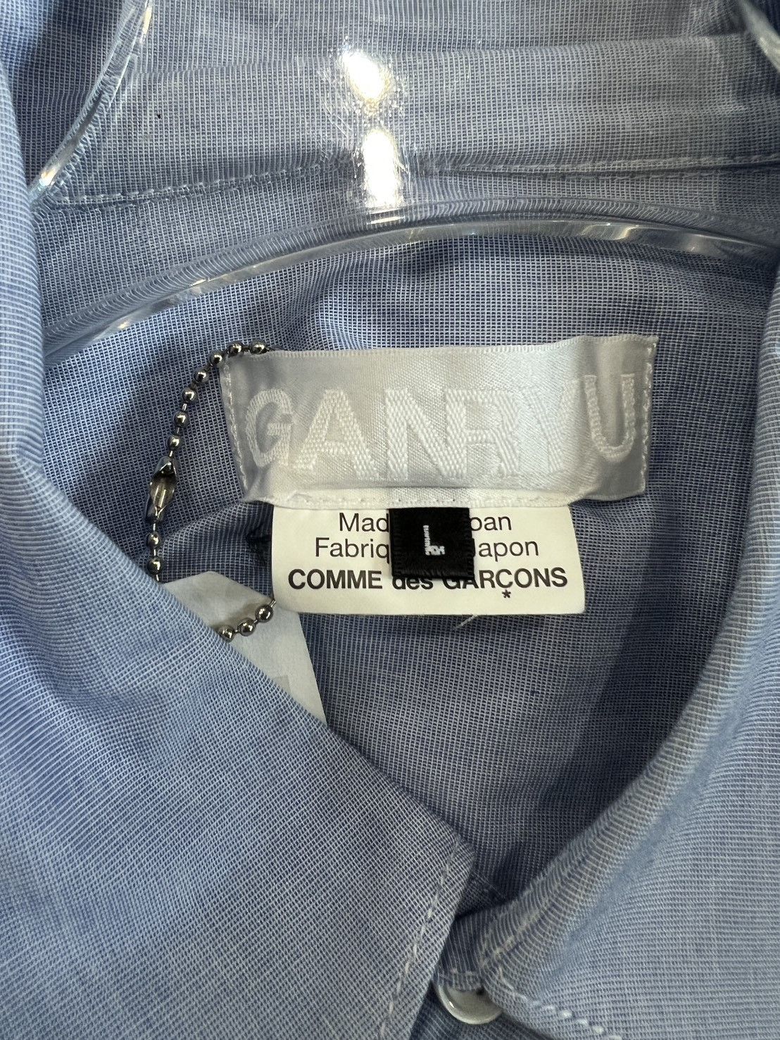 Comme des Garcons Ganryu Comme des Garçons long-sleeved shirt Size US L / EU 52-54 / 3 - 4 Thumbnail