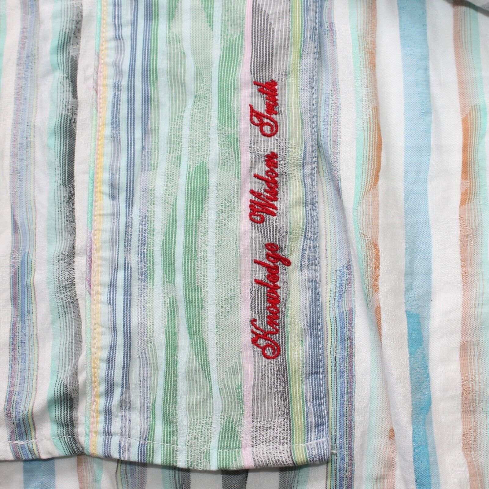 Robert Graham Limited Edition Men's Striped Embroidered Shirt #340/420 Size US M / EU 48-50 / 2 - 4 Thumbnail