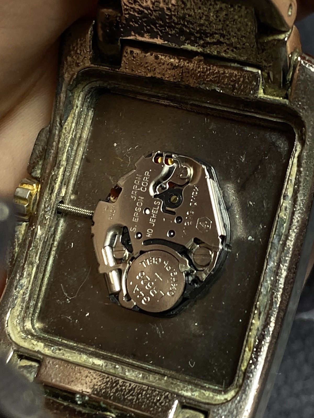 Vintage Omax Rectangular Luminous Watch | Japanese Movement Size ONE SIZE - 12 Thumbnail