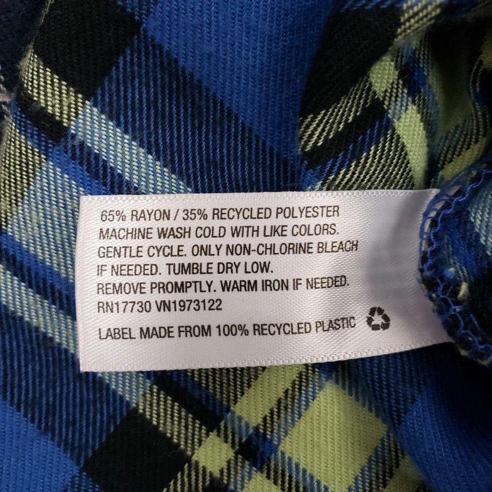 Other Wild Fable Flannel Oversized Boyfriend Shirt Spliced Plaid S Size S / US 4 / IT 40 - 11 Thumbnail