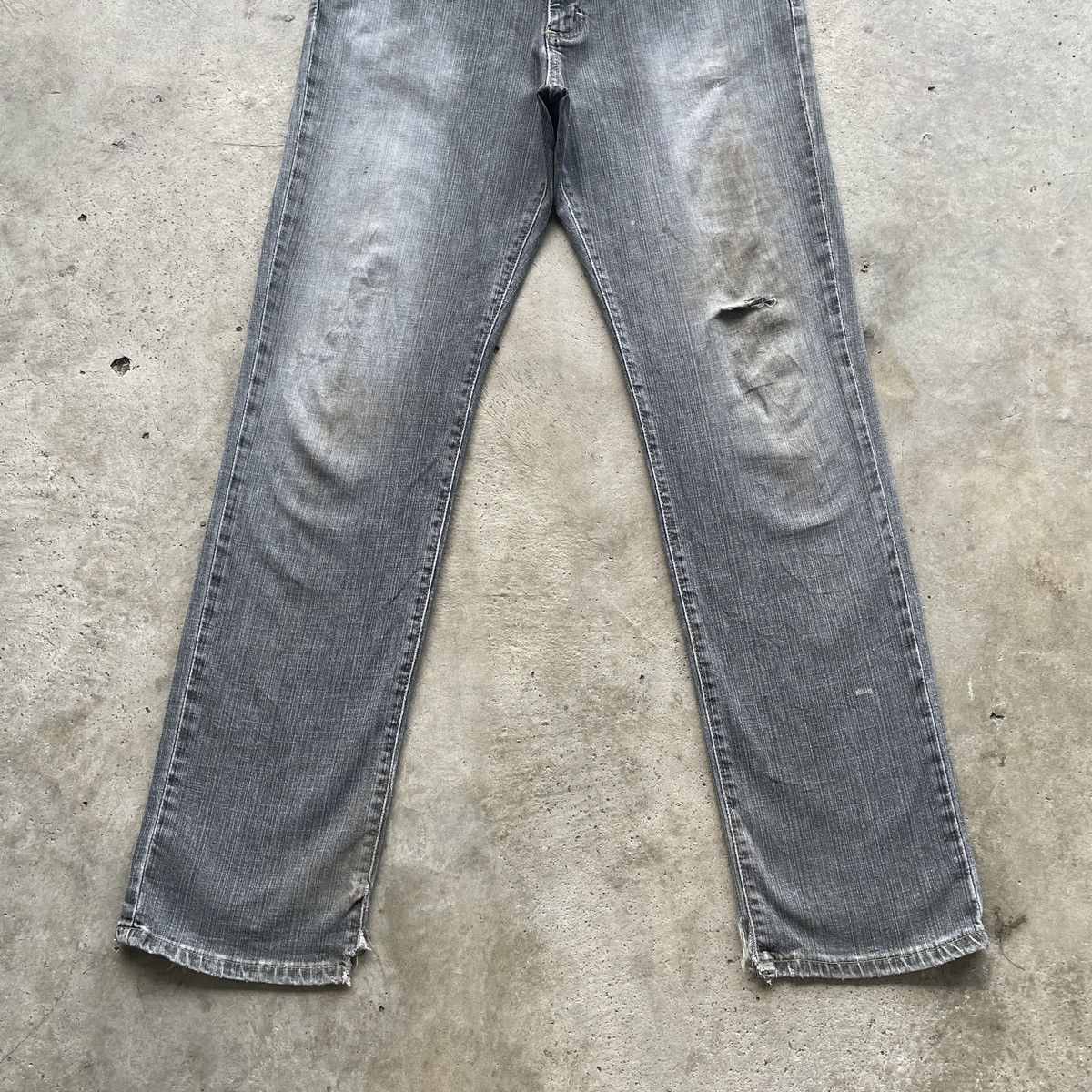 Wrangler W33 Vintage Wrangler Jean Distressed Faded Black Pants Denim Size US 33 - 5 Thumbnail
