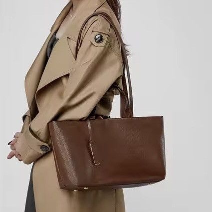 Leather Soft Leather Large Capacity Tote Bag Size ONE SIZE - 2 Thumbnail