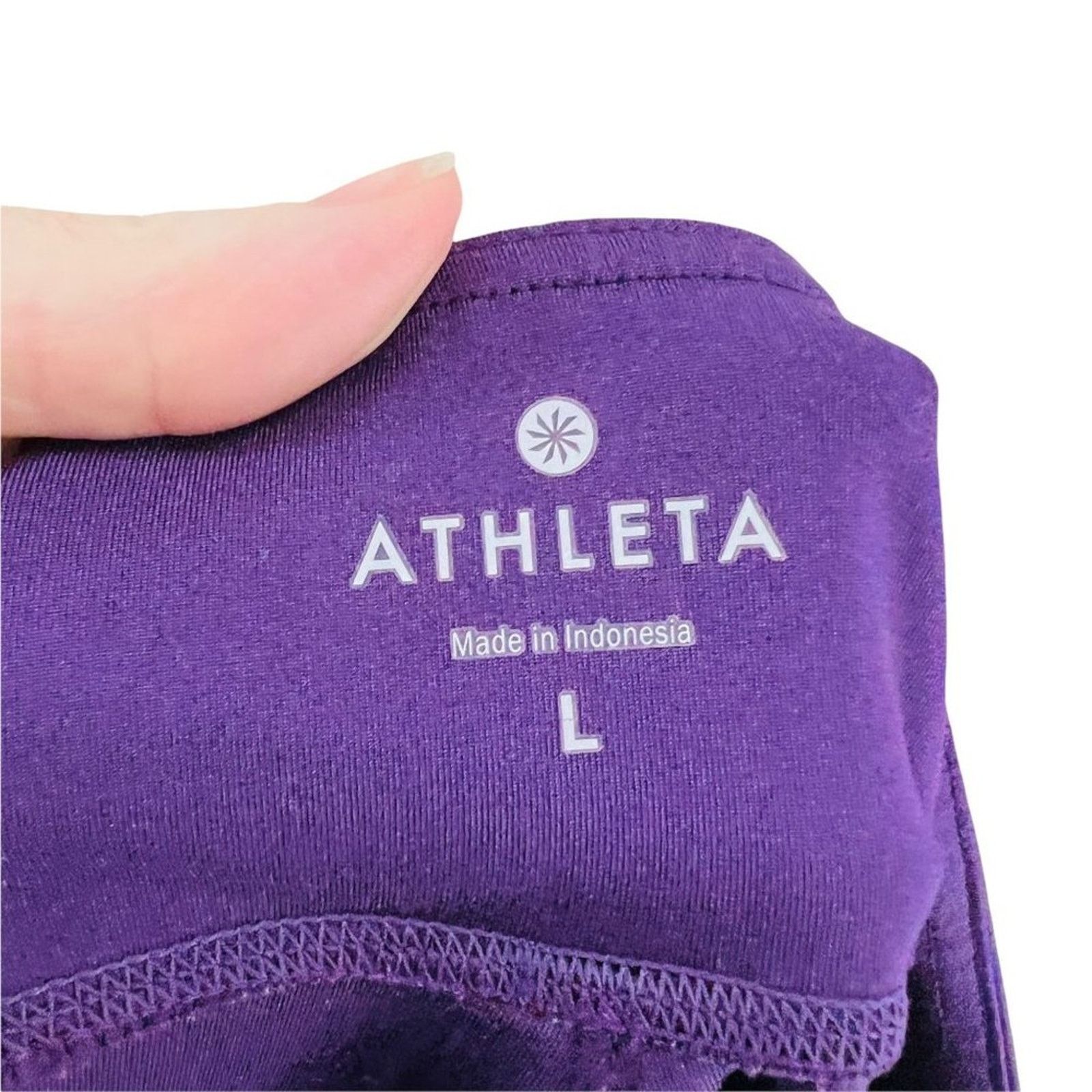 Athleta Athleta Twist It Bubble Purple Skirt Mini Stretchy Athleisur Size 33" - 5 Thumbnail