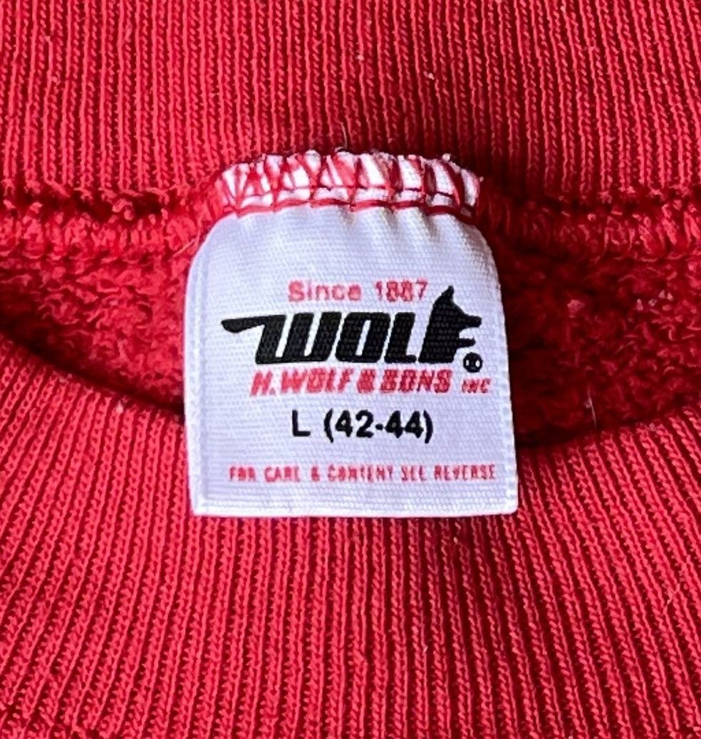 Vintage Rare 80s Wolf & Son Lake View Auburn Pow Wow Native Sweater Size US L / EU 52-54 / 3 - 2 Thumbnail