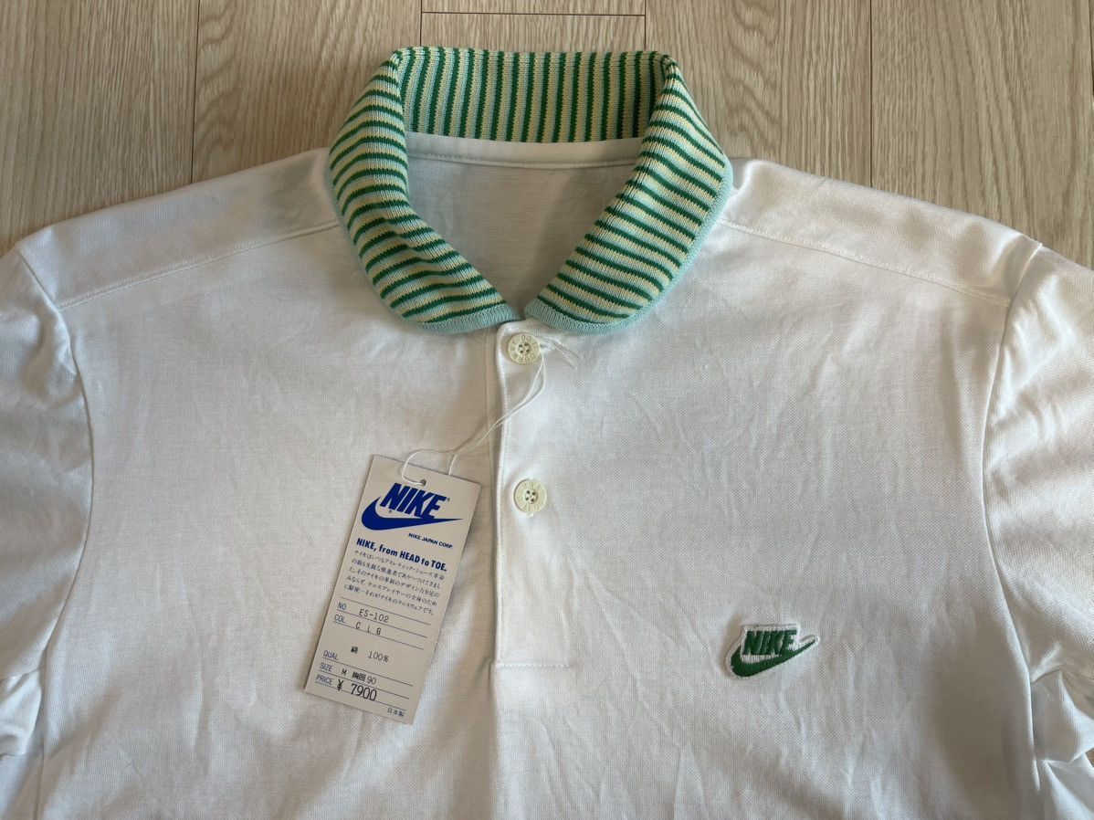 Nike Nike Blue Tag Japan Edition 80’s Vintage Polo Pique T-shirt Size US M / EU 48-50 / 2 - 2 Thumbnail