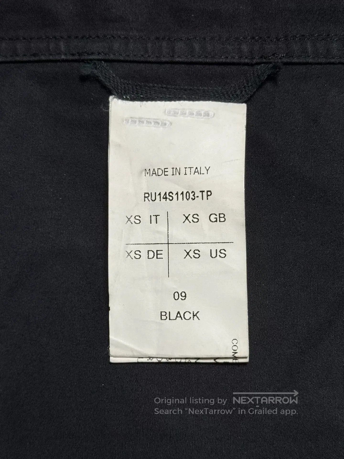 Rick Owens rick owens sleeveless tank top in navy. Size US XS / EU 42 / 0 - 3 Thumbnail