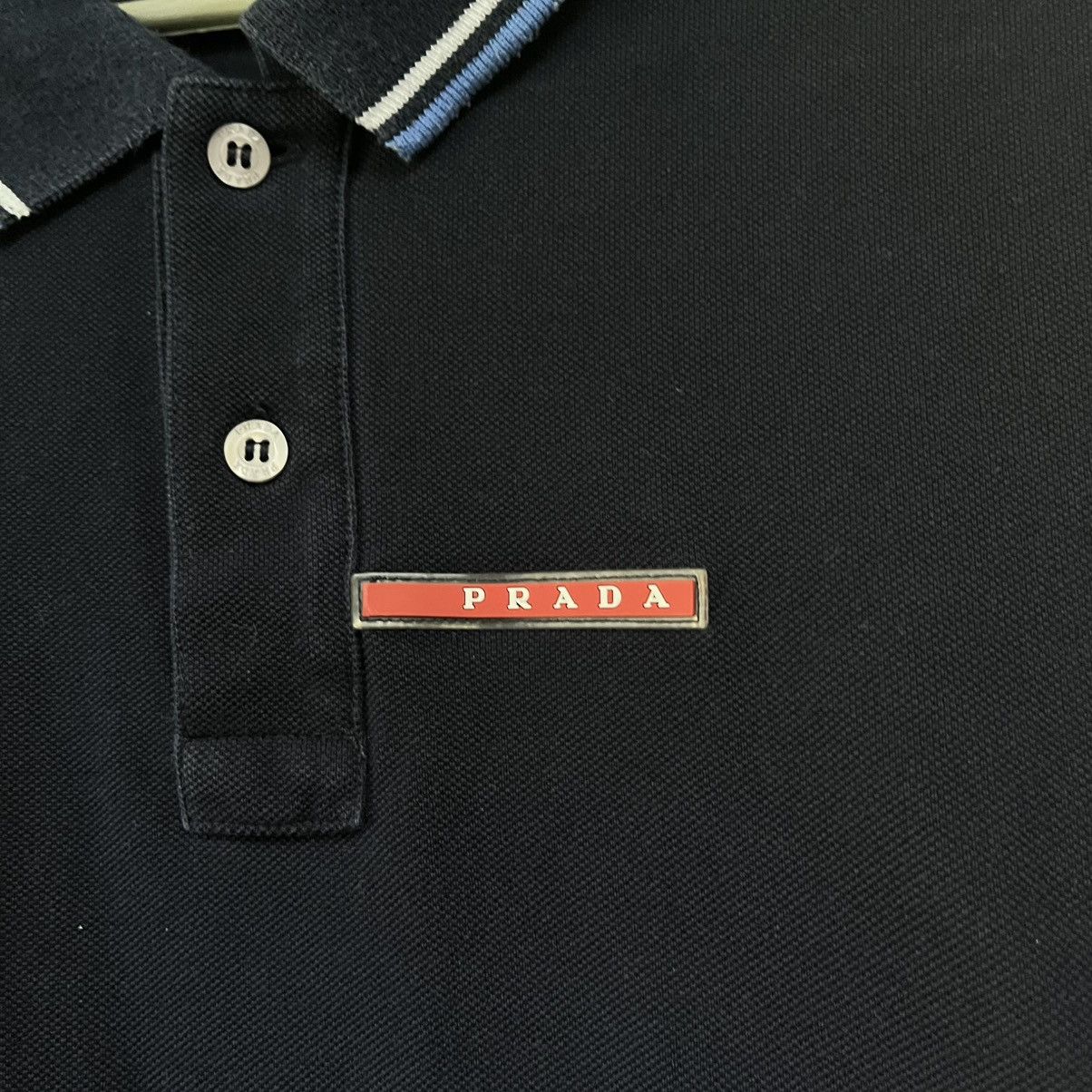 Prada Vintage Prada Polo T-Shirt Luxury Size US XXL / EU 58 / 5 - 4 Thumbnail