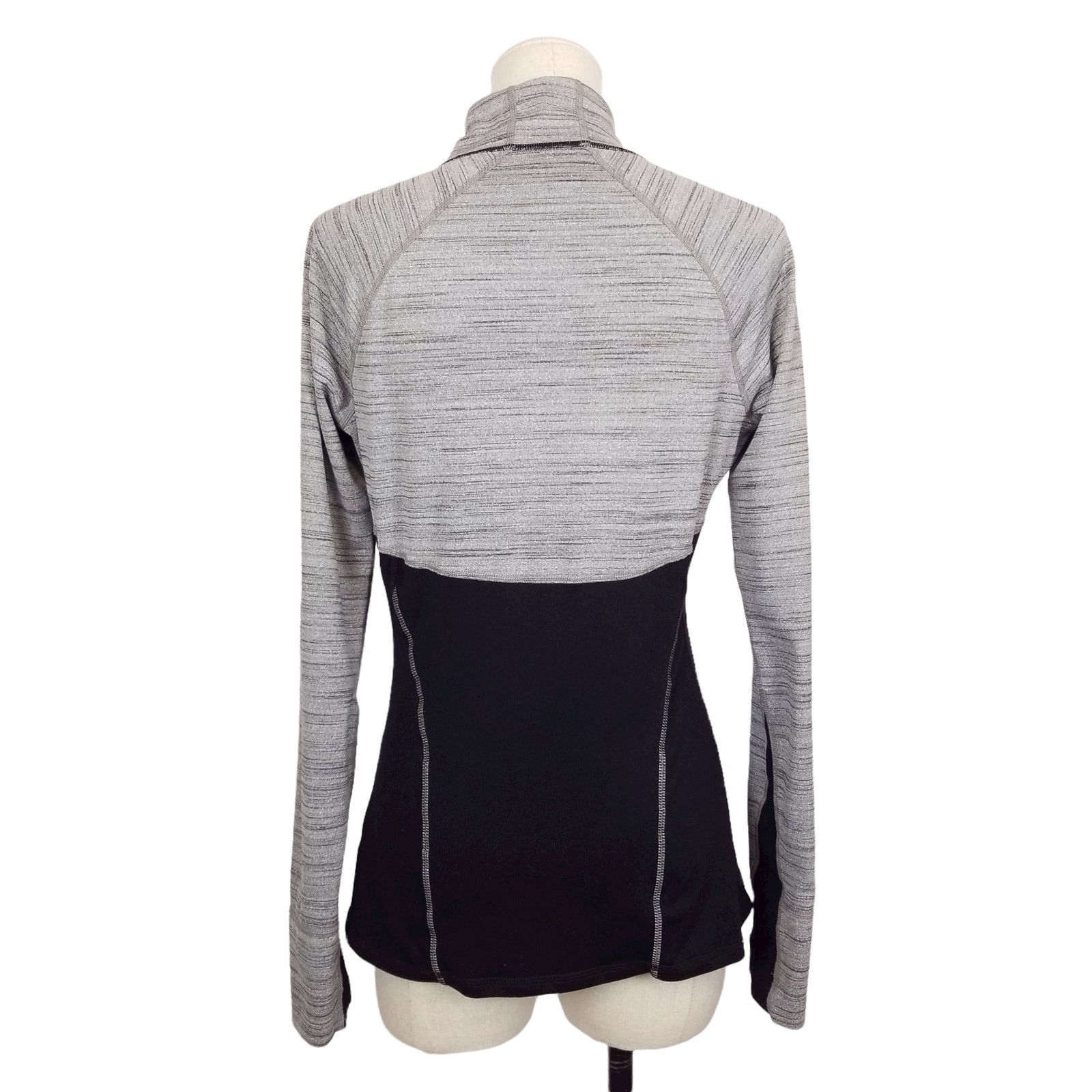 Athleta Athleta Running Wild 2.0 Half Zip Pullover Top Black Gray S Size S / US 4 / IT 40 - 3 Thumbnail