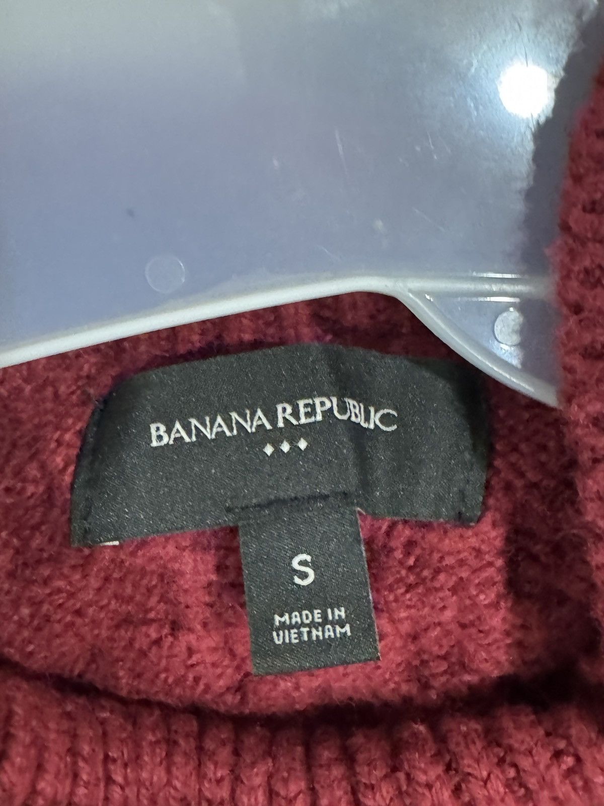 Banana Republic Banana Republic Cable Knit Burgundy Turtleneck sweater SZ S Size S / US 4 / IT 40 - 4 Thumbnail