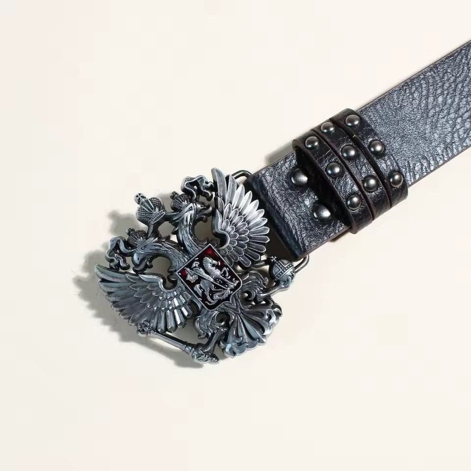Other Punk Streetwear PU Leather Gothic Unisex Belt Size ONE SIZE - 2 Thumbnail