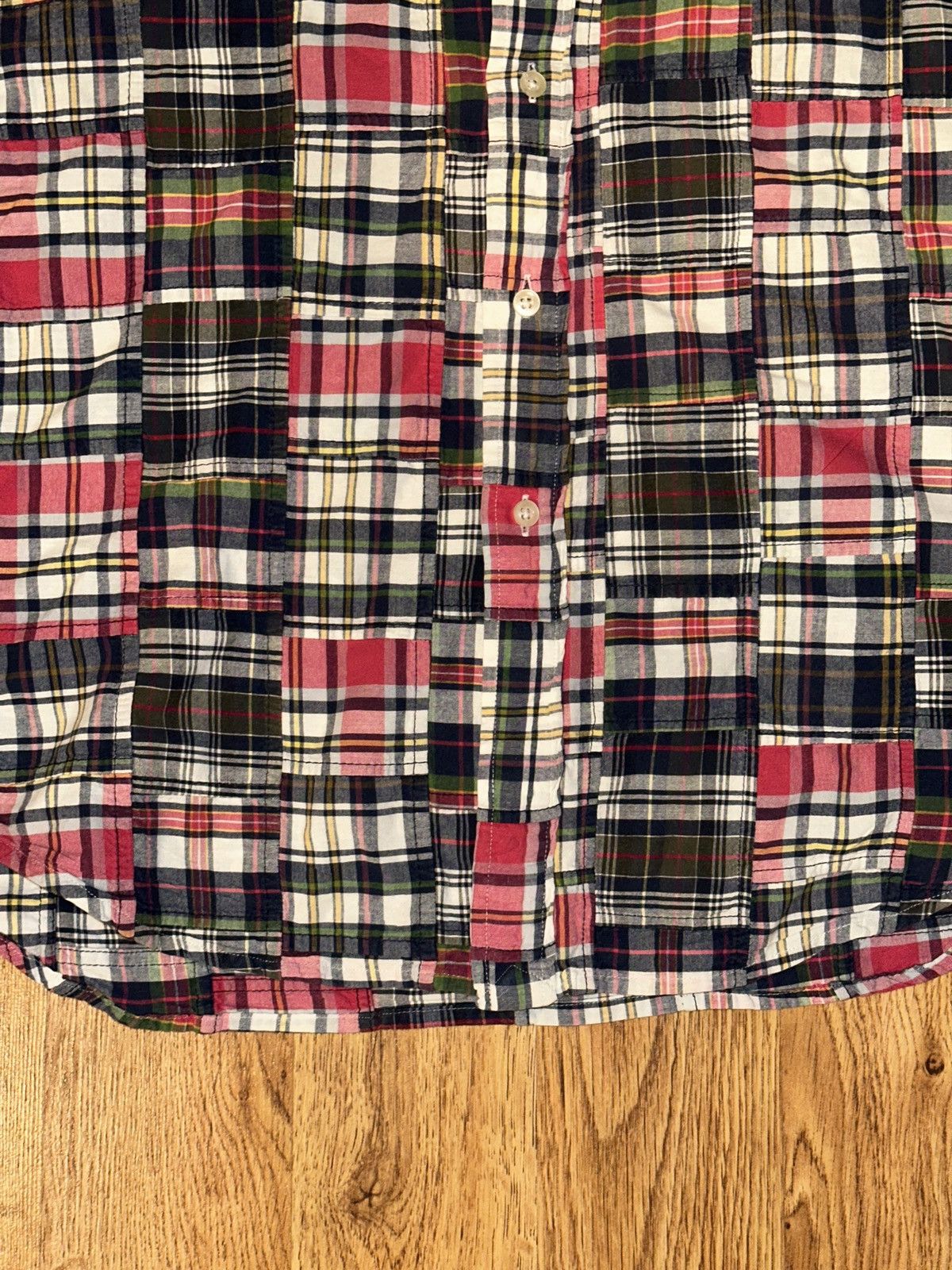 Ralph Lauren Ralph Lauren Classic Fit Madras Patchwork Plaid Button Down Size US L / EU 52-54 / 3 - 2 Thumbnail