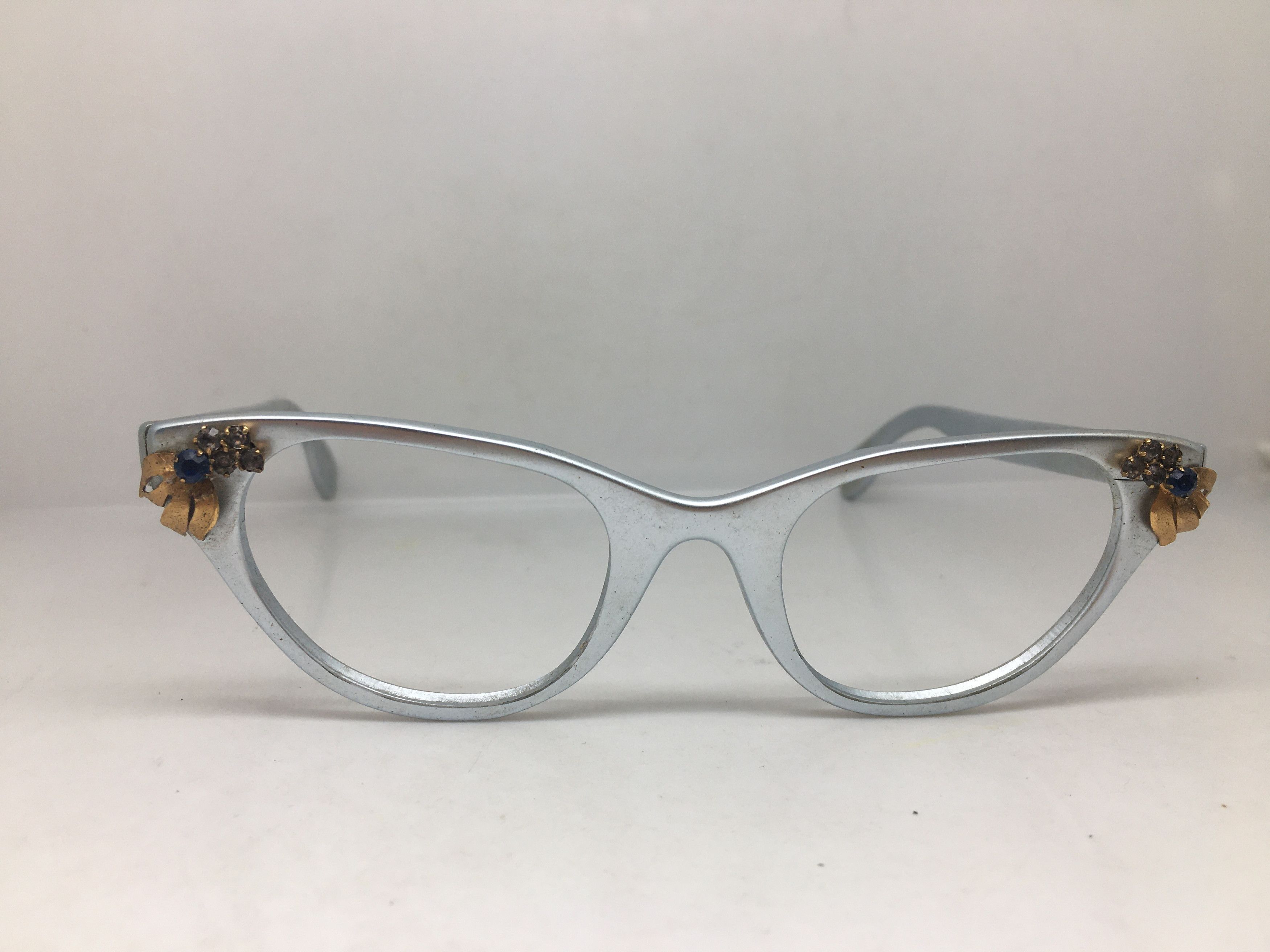 Vintage 50s TURA Woman Aluminum Cateye Eyeglasses