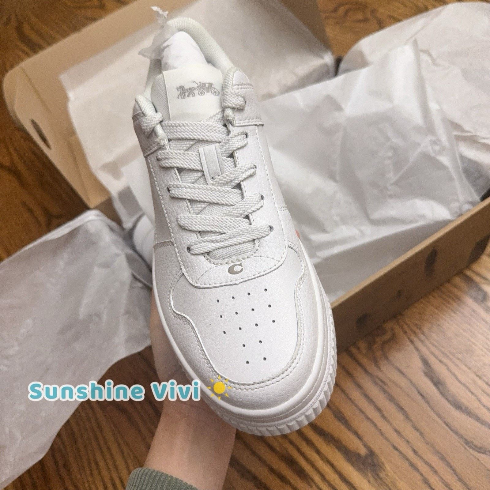 Coach NWT Coach Women Platform Sneaker CCN52 Optic White US7.5 Size US 7.5 / IT 37.5 - 3 Thumbnail