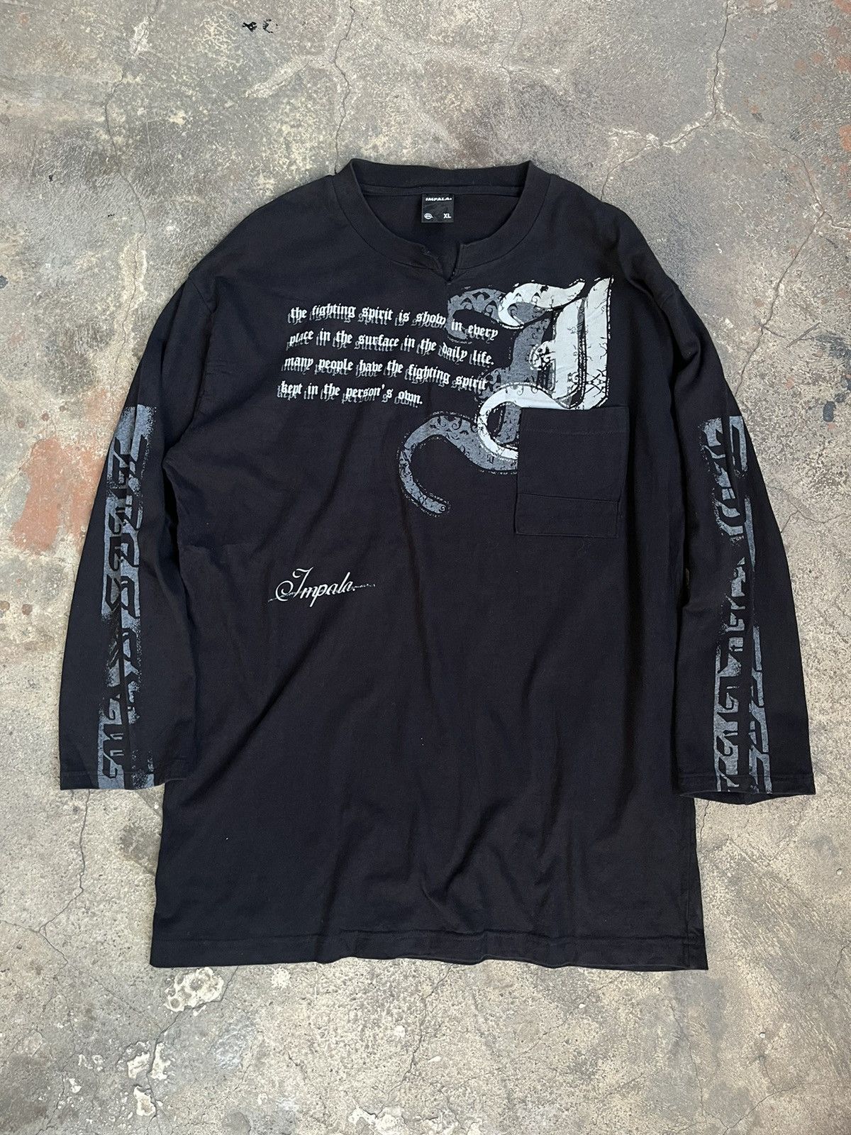 Hysteric Glamour × If Six Was Nine × Le Grande Bleu (L.G.B.) 2000s JAPANESE IMPALA POEM POCKET GOTHIC PUNK STYLE Size US XL / EU 56 / 4 - 1 Thumbnail