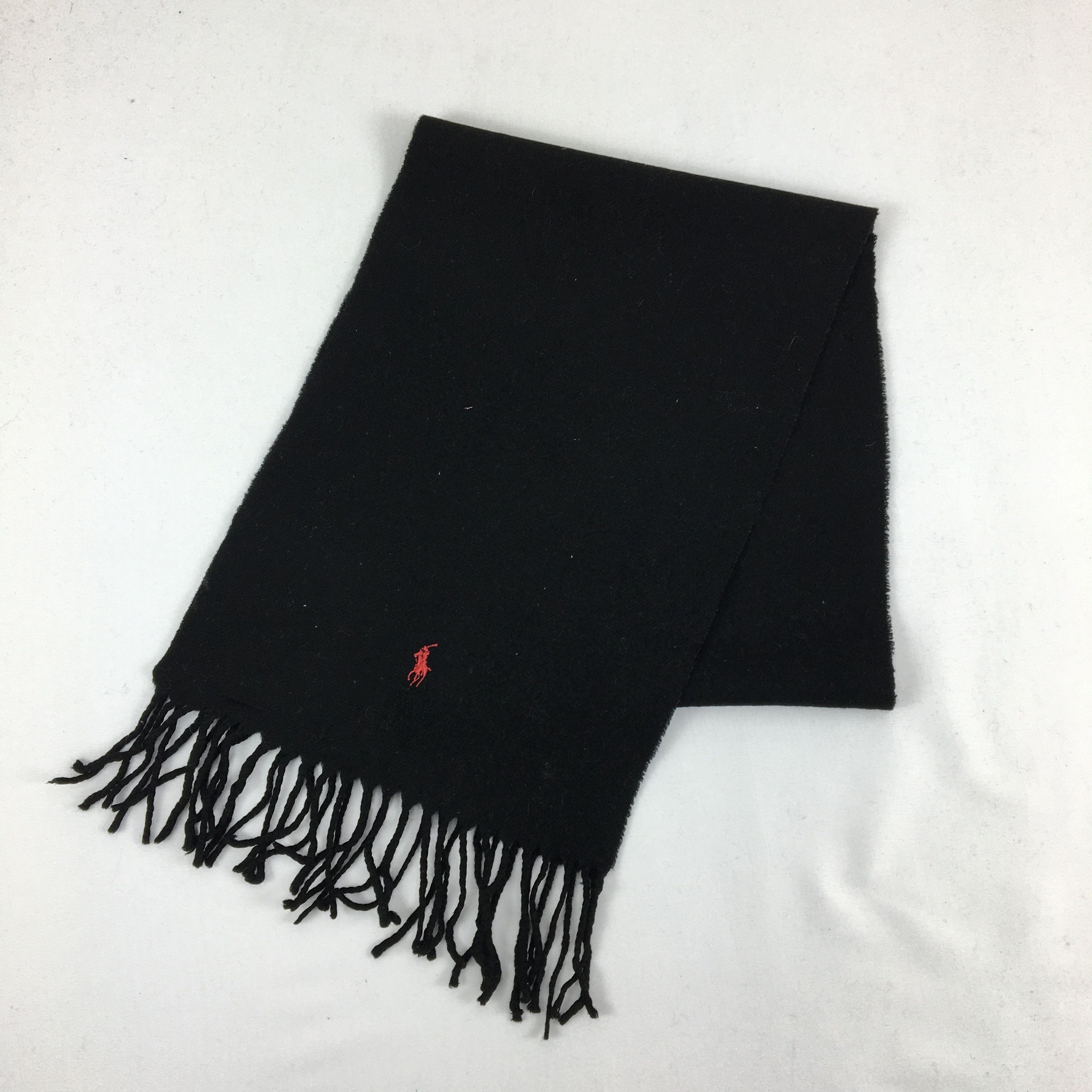 Polo Ralph Lauren Vintage Polo Ralph Lauren Scarf Muffler Fringe Wool . Size ONE SIZE - 3 Thumbnail