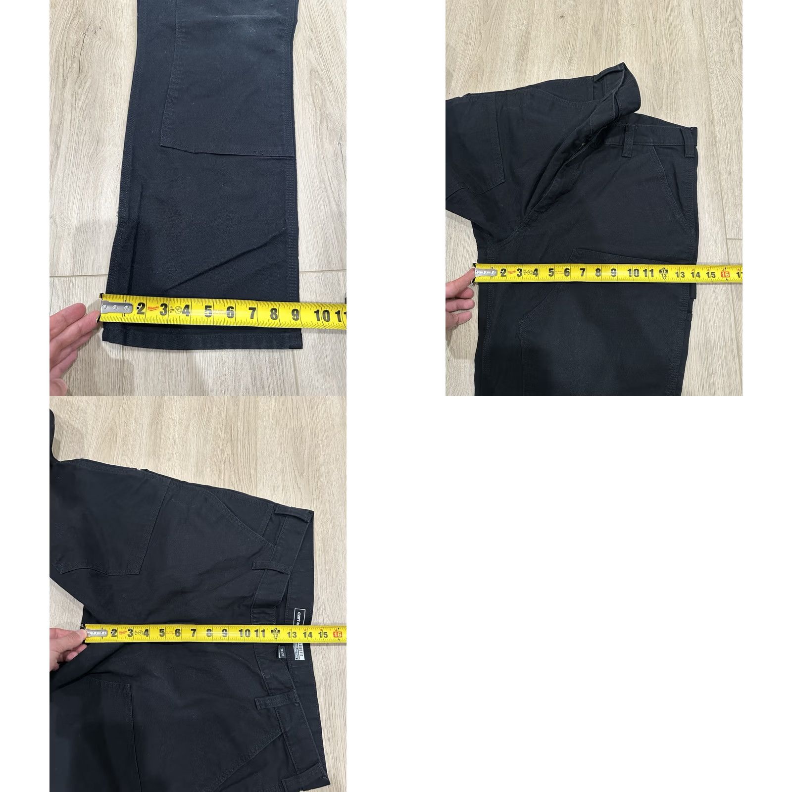 Carhartt VINTAGE Carhartt Pants Carpenter Workwear 37x31 Relaxed Fit Black 5-Pocket Design Mens Pants Size US 37 - 9 Thumbnail