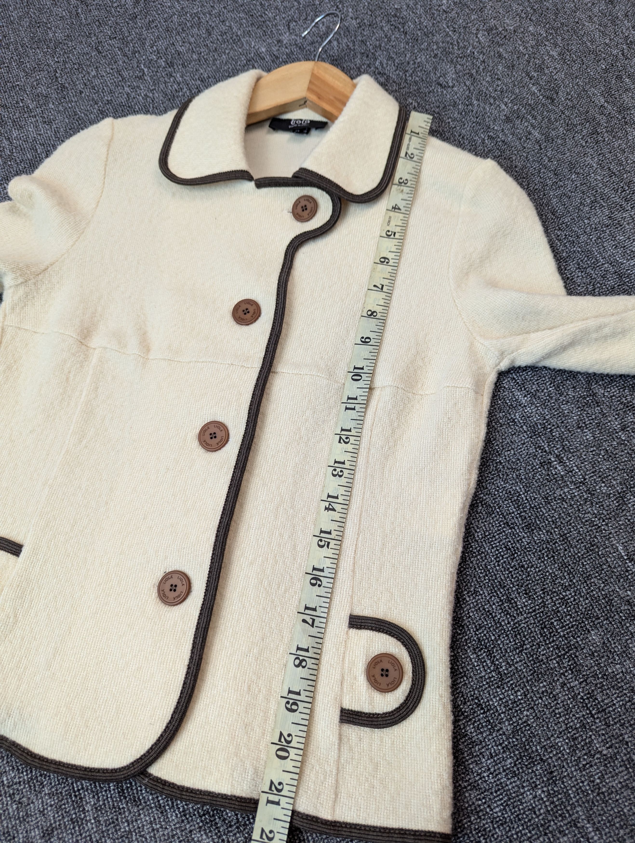 Vintage Liola Wool Short Button Ups Coat Jacket Made In Italy Size XS / US 0-2 / IT 36-38 - 16 Thumbnail