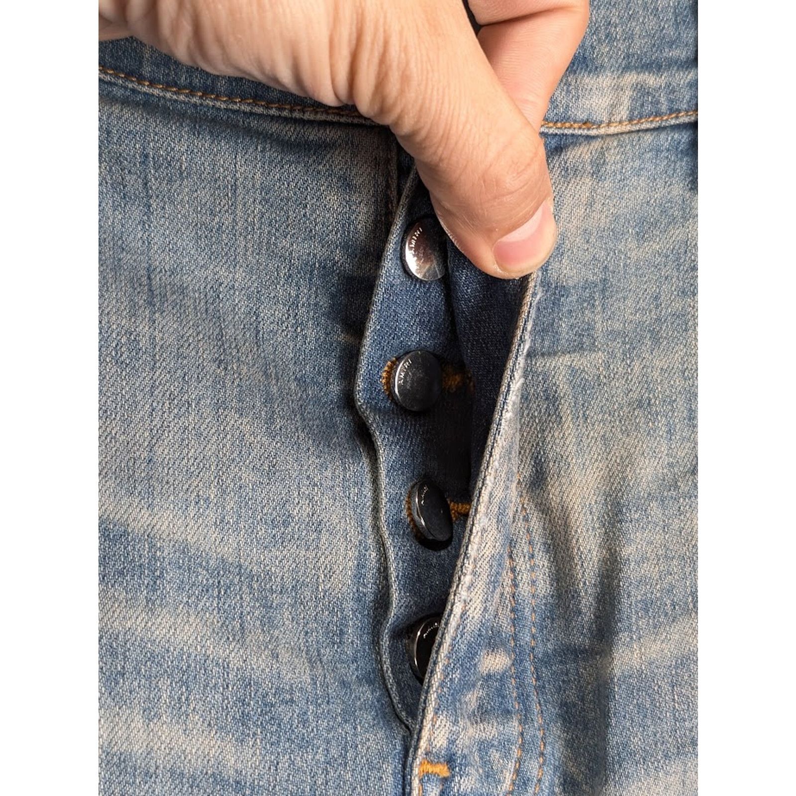 Amiri o1rshd1 Marble MX1 Jeans in Clay Indigo Size US 36 / EU 52 - 9 Thumbnail