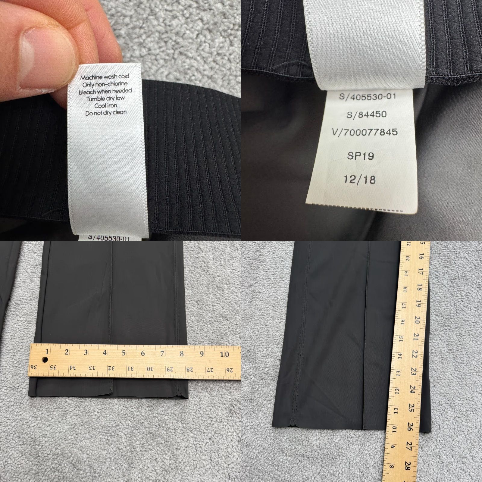 Athleta Athleta Pants Wide-Leg Womens Small Gray High Rise Pull On Inseam 26 in 28 in Nylon Microfiber Regular Squared? Size 28" / US 6 / IT 42 - 8 Thumbnail