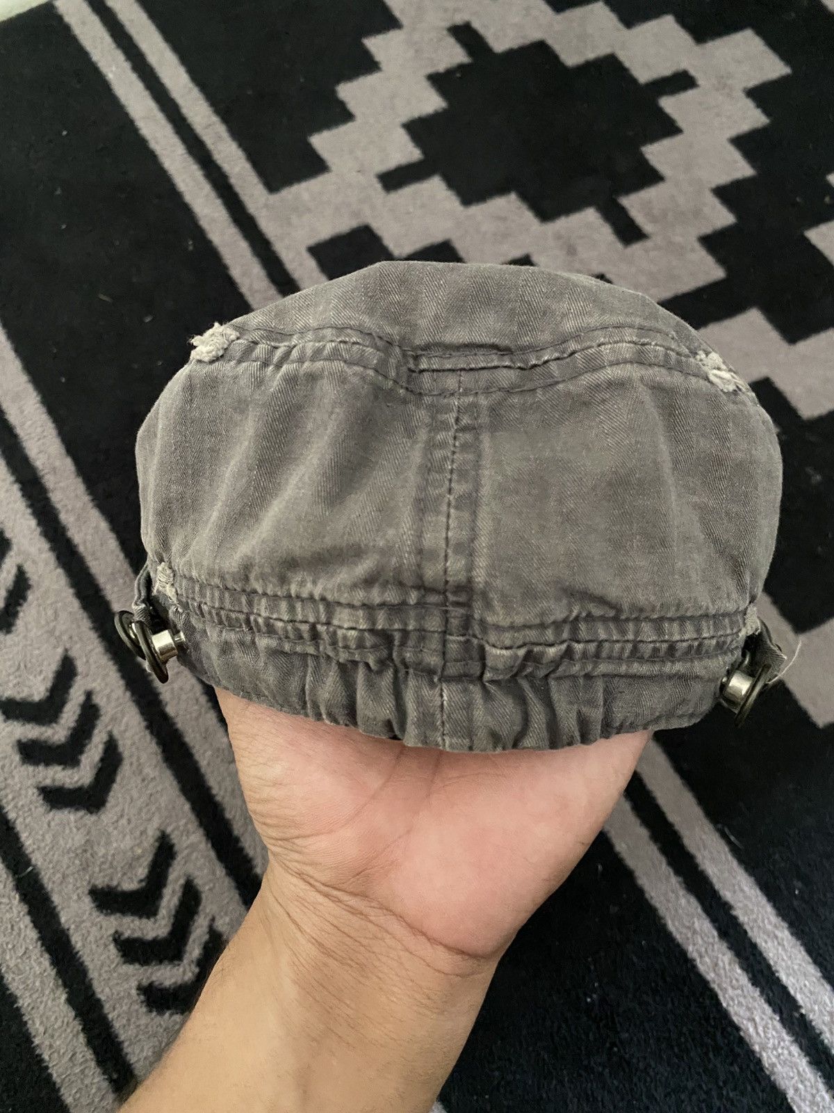 If Six Was Nine × Le Grande Bleu (L.G.B.) Vintage unkwn distressed studed commando lgb hat Size ONE SIZE - 3 Thumbnail