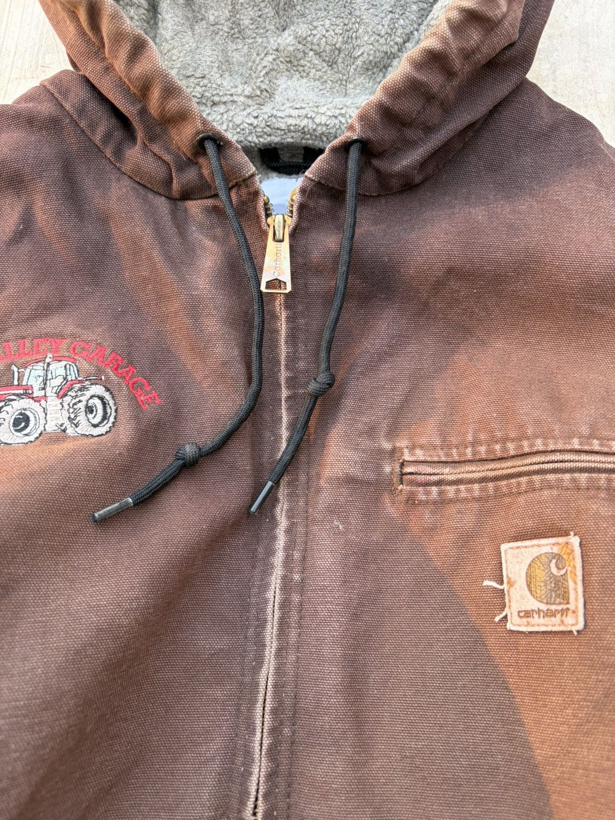 Carhartt Vintage Sunfaded Carhartt Active Jacket J141 DKB Size US L / EU 52-54 / 3 - 4 Thumbnail