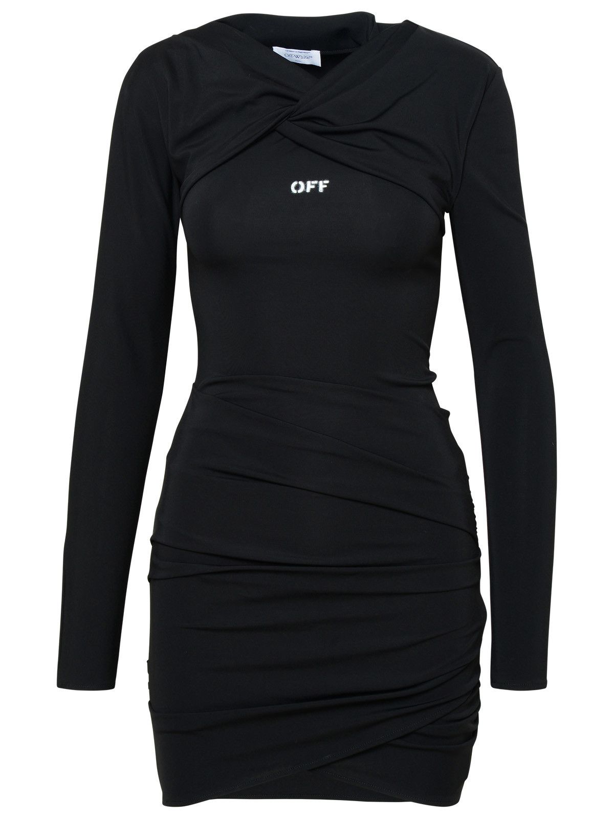 image of Off White Off-White Black Viscose Mini Dress, Women's (Size XS)