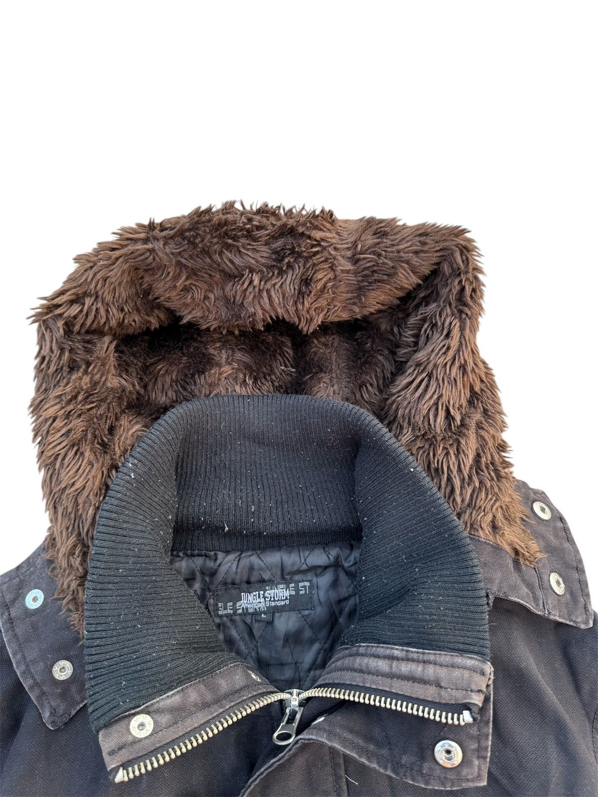 Japanese Brand DUNGLE STORM JACKET WITH FUR HOODIE LIKE IFSIXWASNINE STYLE Size US L / EU 52-54 / 3 - 2 Thumbnail