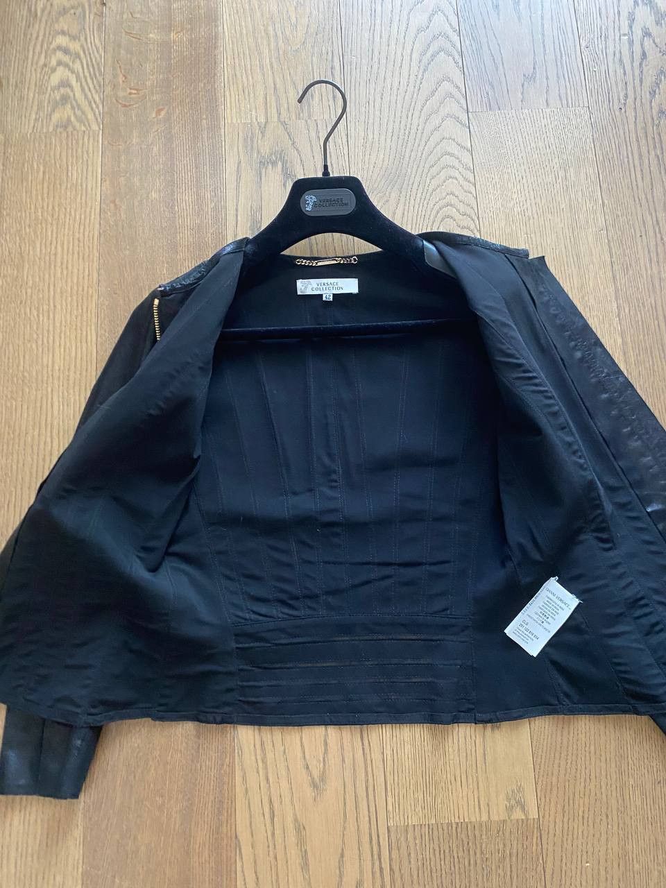 Versace Collection leather jacket